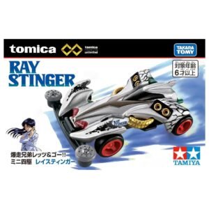 Tomica Premium Unlimited Bakusou Kyodai Let's & Go!! Mini 4WD Ray Stinger & Brocken Gigant