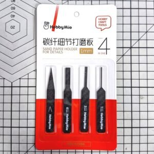Hobby Mio Carbon Fiber Details Sanding Board 1mm - Set of 4pcs